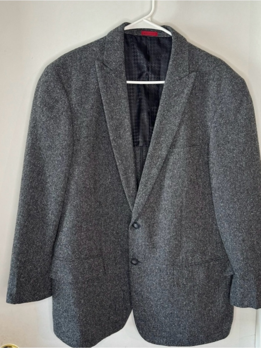 John Varvatos Charcoal Gray Wool-Blend Sport Coat